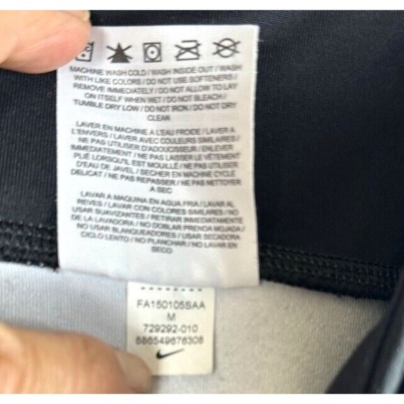 Nike Dri Fit Gray Leopard Leggings Womens Medium Capri Active Workout Gym 729292 - Picture 9 of 11